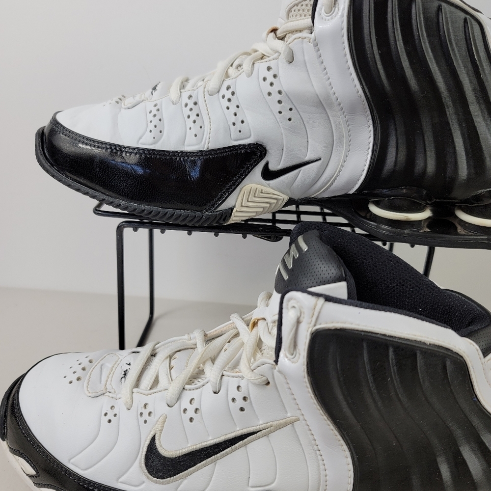 Nike Shox Lethal TB White Black 2005 Vintage Basketball Shoes - Picture 9 of 9